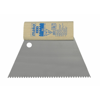 Kleber- und Leimspachtel KOMFORT Trapezform mit Zahnung B2 - 18 cm