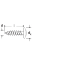fischer Profilverbinderschraube Nadelspitze f&uuml;r Trockenbauprofile verzinkt 4,2 x 13 mm - 1000 St&uuml;ck