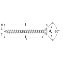 fischer Power-Fast Spanplattenschraube Vollgewinde Edelstahl A2 Senkkopf PZ 3 x 25 mm - 100 St&uuml;ck