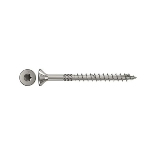fischer Power-Fast Holzbauschraube Teilgewinde Edelstahl A4 Senkkopf TX 6 x 80 mm - 100 St&uuml;ck