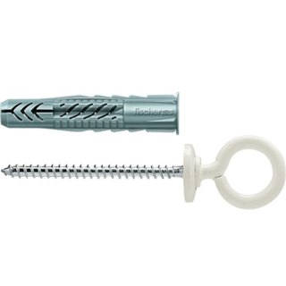fischer Universald&uuml;bel UX mit Rand und &Ouml;senschraube ( wei&szlig; ) 8x50 - 25 St&uuml;ck