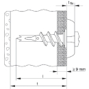 fischer GKM Metall-D&uuml;bel f&uuml;r Gipskarton- und Gipsfaserplatten - 100 St&uuml;ck