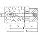 fischer Nageld&uuml;bel NS Edelstahl A2 Senkkopf PZ f&uuml;r Holzkonstruktionen 8 x 80/40 mm - 50 St&uuml;ck