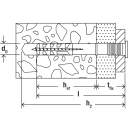 fischer Nageld&uuml;bel NF verzinkt Flachkopf PZ f&uuml;r Metallkonstruktionen 5 x 25/1 mm - 100 St&uuml;ck