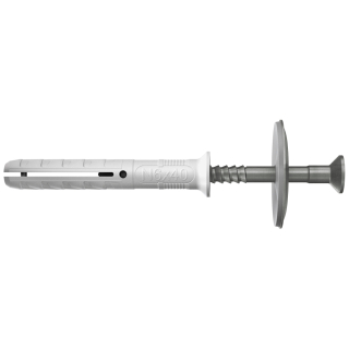 fischer Nageld&uuml;bel NS Edelstahl A2 Senkkopf PZ und Dichtscheibe 6 x 40/10 mm - 50 St&uuml;ck