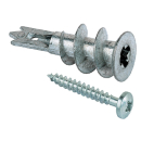 fischer GKM 27 Metall Gipskarton- und Gipsfaserplattend&uuml;bel mit Schraube 4,5x50mm - 100 S&uuml;ck