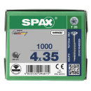 SPAX Universalschraube WIROX Teilgewinde Senkkopf T-STAR plus 4CUT-Spitze 4 x 35mm - 1000 St&uuml;ck