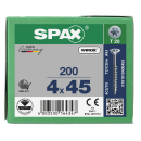 SPAX Universalschraube WIROX Teilgewinde Senkkopf T-STAR plus 4CUT-Spitze 4 x 45mm - 200 St&uuml;ck