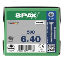 SPAX Universalschraube WIROX Teilgewinde Senkkopf T-STAR plus 4CUT-Spitze 6 x 40mm - 500 St&uuml;ck