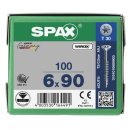 SPAX Universalschraube WIROX Teilgewinde Senkkopf T-STAR plus 4CUT-Spitze 6 x 90mm - 100 St&uuml;ck