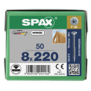 SPAX Holzbauschraube WIROX Teilgewinde Senkkopf T-STAR plus 4CUT-Spitze 8 x 220mm - 50 St&uuml;ck