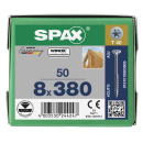 SPAX Holzbauschraube WIROX Teilgewinde Senkkopf T-STAR plus 4CUT-Spitze 8 x 380mm - 50 St&uuml;ck