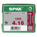 SPAX Universalschraube WIROX Vollgewinde Halbrundkopf T-STAR plus 4CUT-Spitze 4 x 16mm - 1000 St&uuml;ck