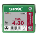 SPAX Universalschraube WIROX Vollgewinde Halbrundkopf T-STAR plus 4CUT-Spitze 4 x 30mm - 1000 St&uuml;ck