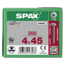 SPAX Universalschraube WIROX Vollgewinde Halbrundkopf T-STAR plus 4CUT-Spitze 4 x 45mm - 200 St&uuml;ck