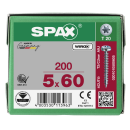 SPAX Universalschraube WIROX Vollgewinde Halbrundkopf T-STAR plus 4CUT-Spitze 5 x 60mm - 200 St&uuml;ck