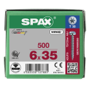 SPAX Universalschraube WIROX Vollgewinde Halbrundkopf T-STAR plus 4CUT-Spitze 6 x 35mm - 500 St&uuml;ck