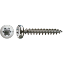 SPAX Universalschraube Edelstahl A2 Vollgewinde Halbrundkopf T-STAR plus 4CUT-Spitze 3 x 30mm - 200 St&uuml;ck