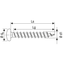 SPAX Universalschraube WIROX Vollgewinde Halbrundkopf Kreuzschlitz 4CUT-Spitze 3 x 15mm - 1000 St&uuml;ck