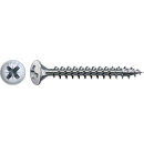 SPAX Universalschraube vernickelt Vollgewinde Linsensenkkopf Kreuzschlitz 4CUT-Spitze 4 x 35mm - 1000 St&uuml;ck