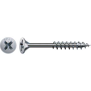 SPAX Universalschraube WIROX Teilgewinde Senkkopf Kreuzschlitz 4CUT-Spitze 4,5 x 40mm - 500 St&uuml;ck
