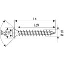 SPAX Pfostenschraube Edelstahl A1 Vollgewinde Zentrierkopf T-STAR plus T40 CUT-Spitze -  8x50 mm - 50 St&uuml;ck