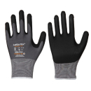 LeiKaFlex&reg; Feinstrick-Handschuhe mit Nitril-Foam-Beschichtung grau/schwarz Gr&ouml;&szlig;e 7 - 11