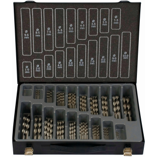 Projahn Metall-Magazin Spiralbohrer HSS-TiN DIN 338 - 1 bis 10 mm - 170-teilig