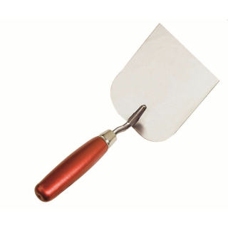 Stukkateur- und Maurerspachtel KOMFORT mit Holzgriff und Edelstahlblatt 100 mm