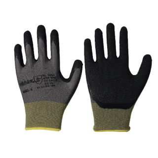 SOLIDSTAR&reg; Nylon-Feinstrick-Handschuhe mit Latex-Beschichtung grau/schwarz Gr&ouml;&szlig;e 7