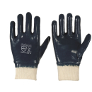 SOLECO&reg; Nitril-Handschuhe mit Strickbund - vollbeschichtet - PSA CAT II - blau - Gr&ouml;&szlig;e 10