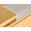 quickFIX Treppen- und Winkelprofil zum Kleben aus Alu 100 x 2,5 x 0,8 cm silber eloxiert