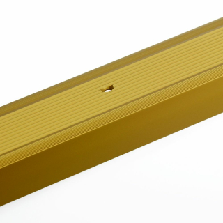 mako Treppen- und Winkelprofil zum Schrauben aus Alu 100 x 4,5 x 2,3 cm gold eloxiert