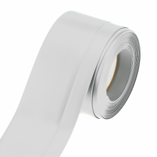 quickFIX Weich-Sockelleiste selbstklebend aus PVC 45x15mm auf Rolle 5m wei&szlig;