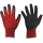 Goodjob BLACK GRIP Feinstrickhandschuh mit Schrumpf-Latex Beschichtung rot/schwarz